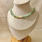 Collar de amazonita azul y perlas cultivadas