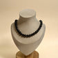 Collar de perlas negras cultivadas